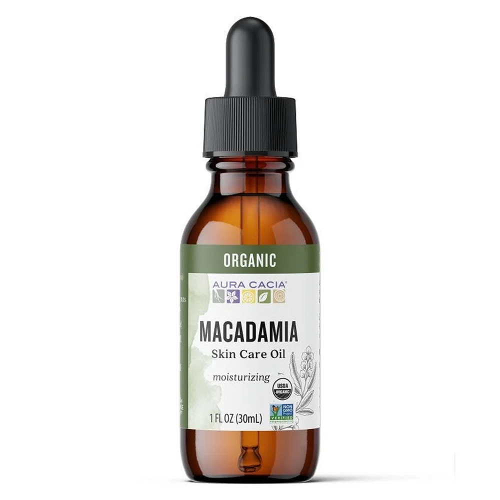 Versatile Aura Cacia Macadamia Skin Care Oil Organic Natural Moisturizing and Conditioning Formula 1Oz 30ml Smart