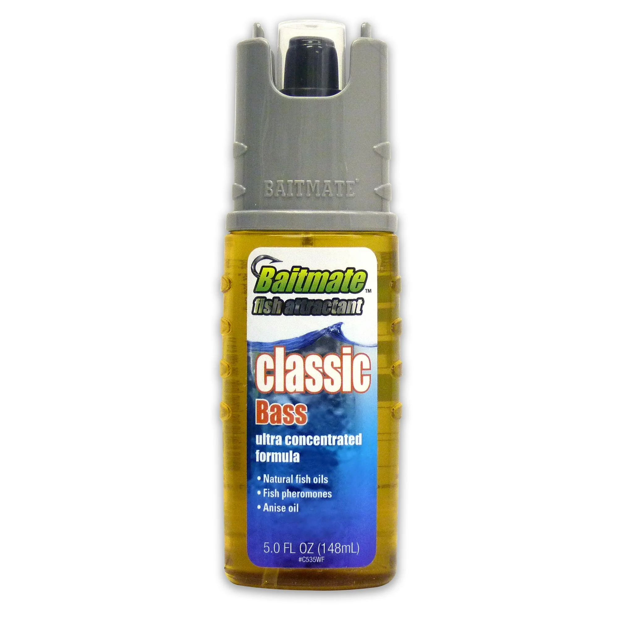 Effective Baitmate Classic Bass Fish Attractant Ultra Concentrated Formula 5Oz 148ml Pure