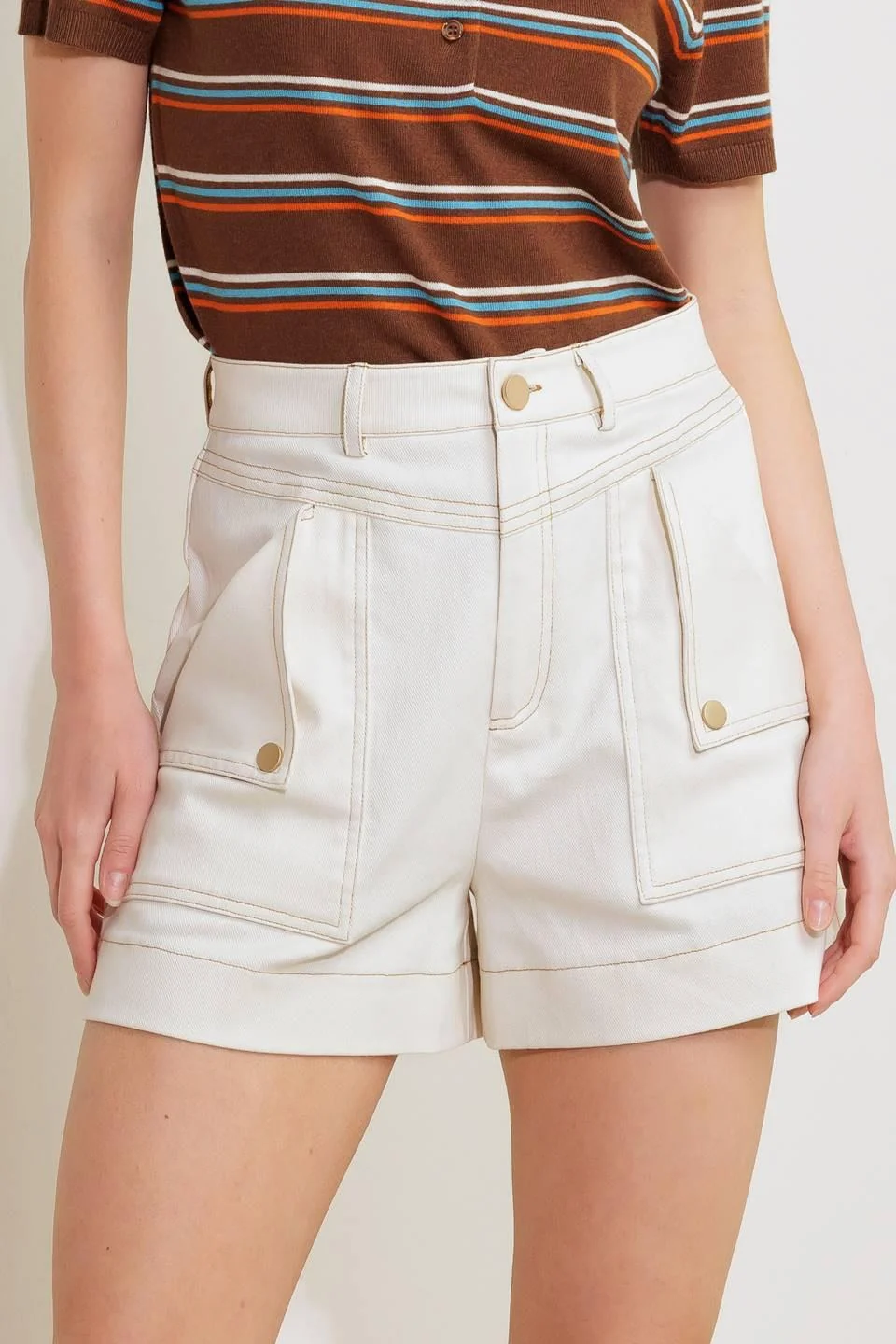 Clean Simply Mine Cream Woven Short Official