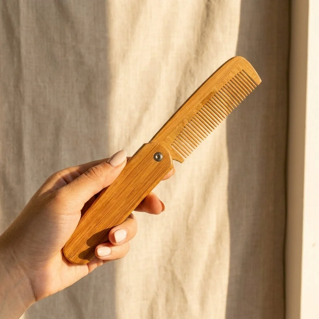 Carefully Designed Bamboo Travel Comb Foldable Exceptional