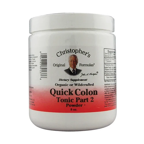 Advanced Dr Christophers Formula Quick Colon Tonic Part 2 Powder Help Support the Colon 8Oz Durable