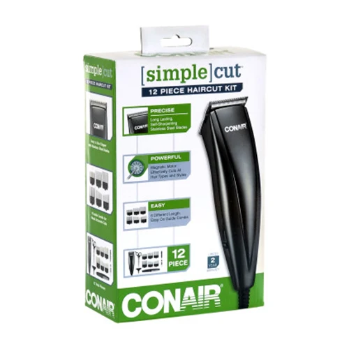 Pure Conair 12 Piece Haircut Kit for At Home Hair Cutting and Grooming 1Ea Verified