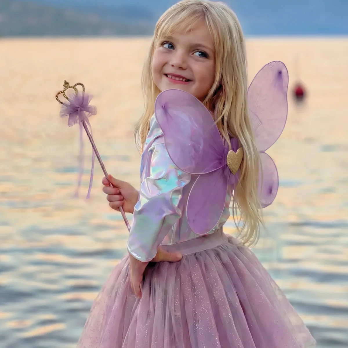 Advanced Royal Fairy Princess Skirt Set Purple Casual