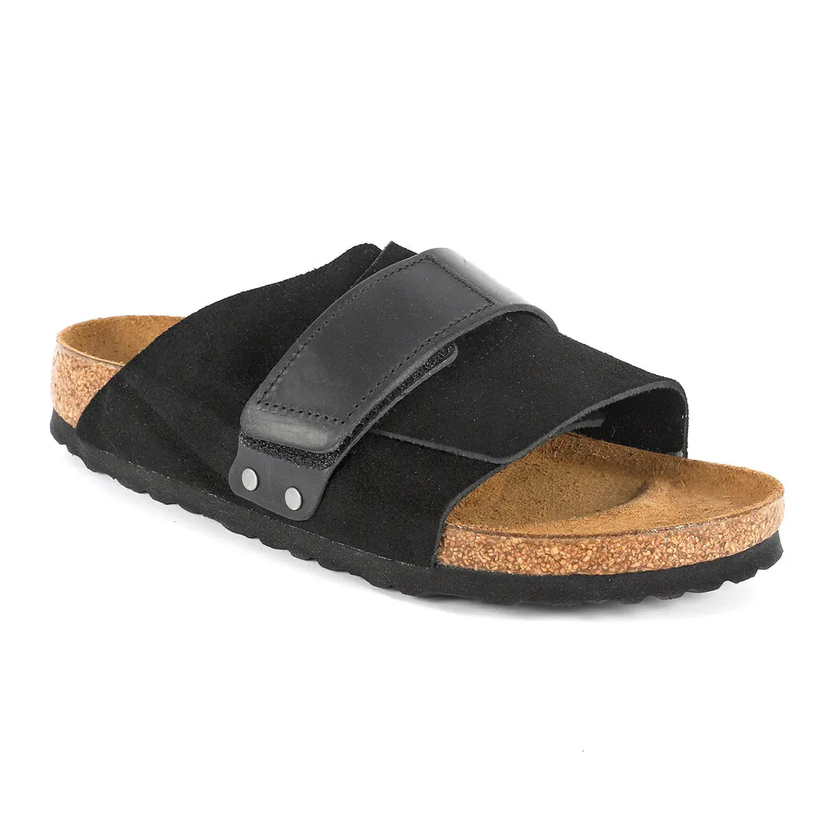 Verified Birkenstock Kyoto Oiled Leather Suede Leather Sandals Comfortable