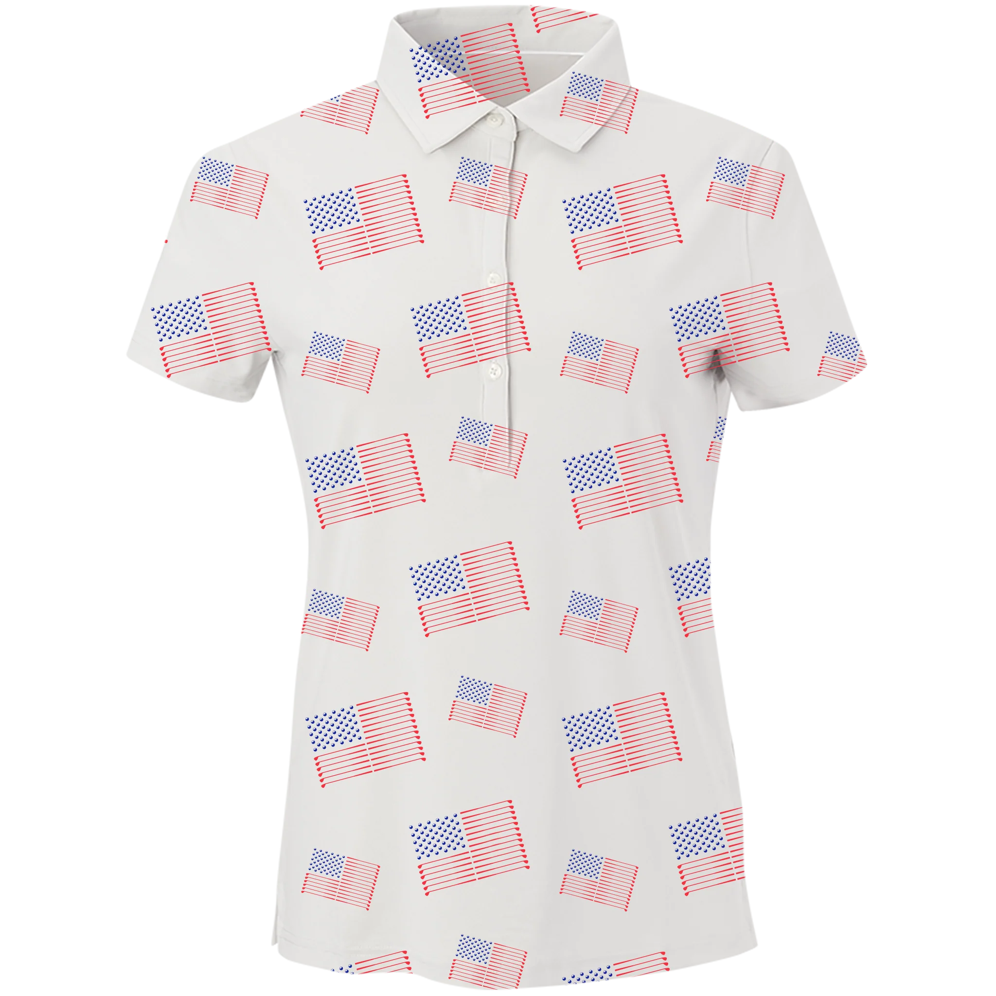 Effective Golf Flag Women's Polo Contemporary