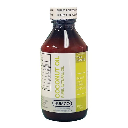 Breathable Humco Pure and Natural Coconut Oil for Skin Moisturizing Hair Conditioning and Multipurpose Use 4Oz 118ml Exceptional