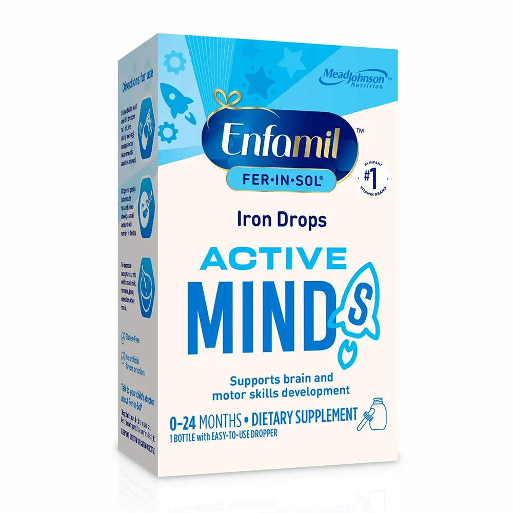 Casual Enfamil Fer-In-Sol Iron Supplement Drops For Infants And Toddlers - 50 Ml Genuine