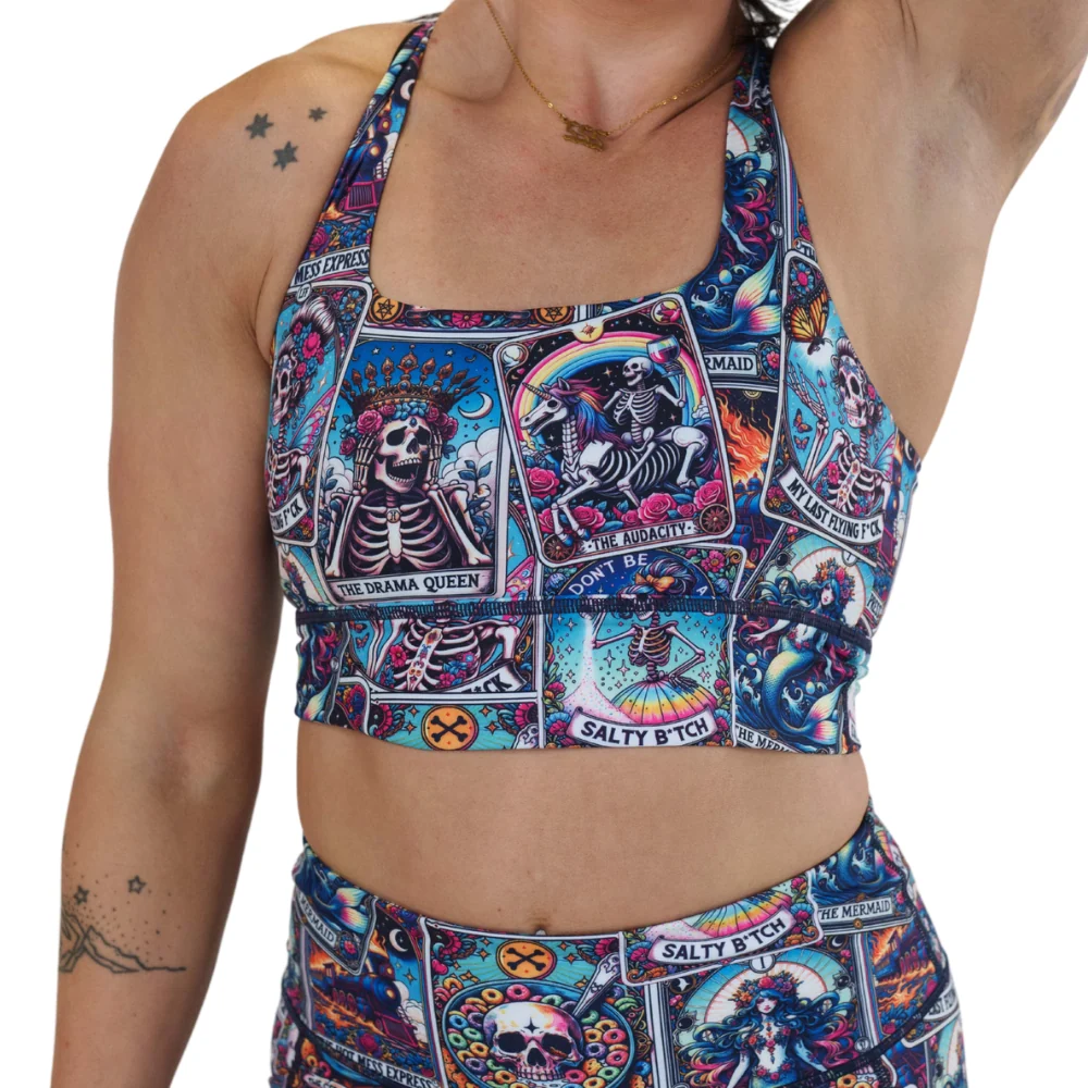 Detailed Constantly Varied Gear Longline Bra - Psychic Solid
