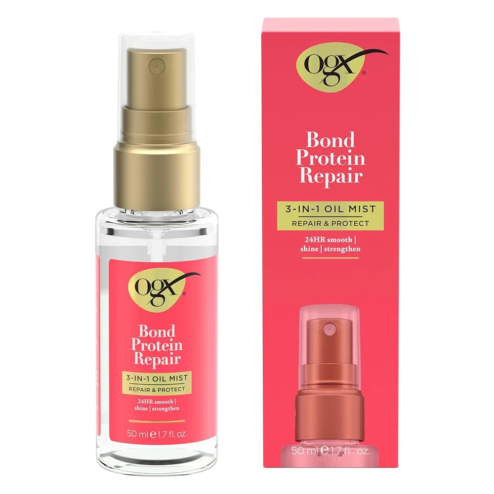 World-Class Ogx Repair and Protect Bond Protein Hair Repair 3 in 1 Oil Mist 1.7Oz 50ml Genuine
