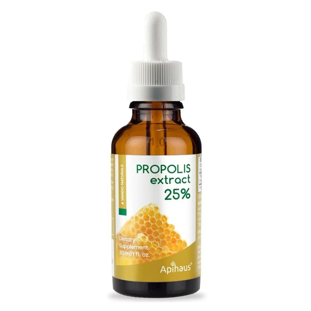 Fast Apihaus Propolis Extract 25 Percent Alcohol for Immune Support and Wellness 1Oz 30ml Natural