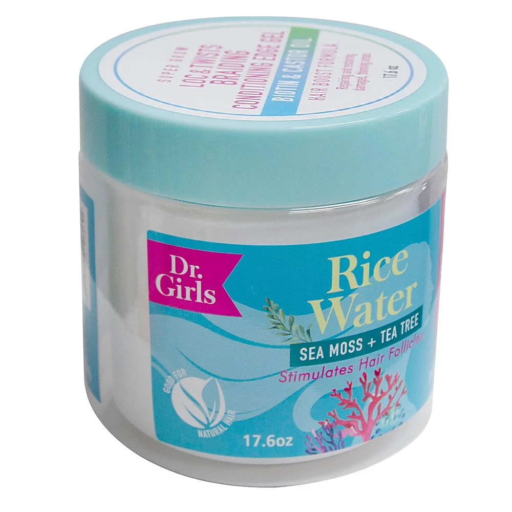 Sophisticated Dr Girls Braiding Conditioning Edge Gel Sea Moss and Tea Tree for Locs Twists and Braids 17.6Oz 500g Professional