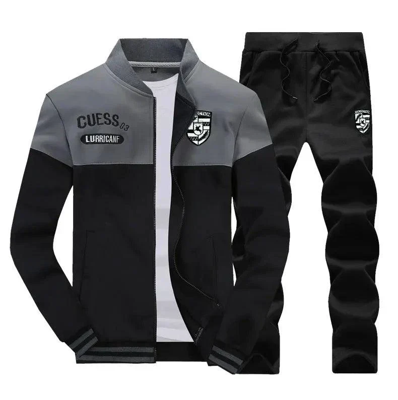 Two-Piece Casual And Comfortable Men'S Casual Pants And Sweater Long-Lasting