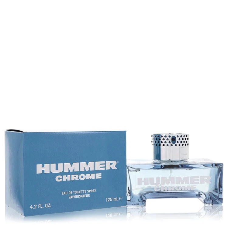 Verified Hummer Chrome by Hummer Eau De Toilette Spray 4.2 oz for Men Authentic