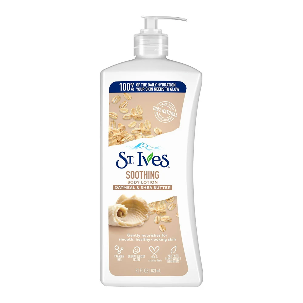 Verified St. Ives Soothing Hand Body Lotion Oatmeal Shea Butter 21 Oz Fashionable
