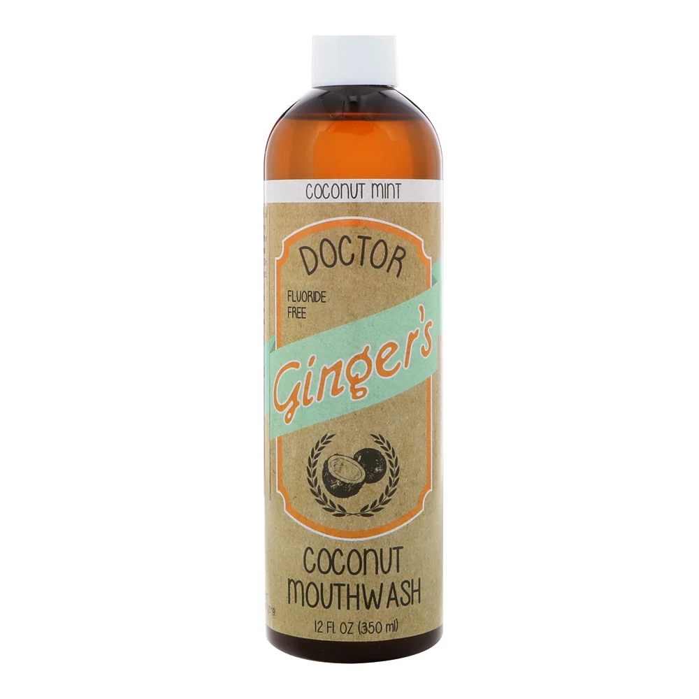 Detailed Dr Gingers Coconut Oil Teeth Whitening Mouthwash Supports Healthy Oral Microbiome Freshens Breath Fluoride and Alcohol 14Oz 414ml Optimized