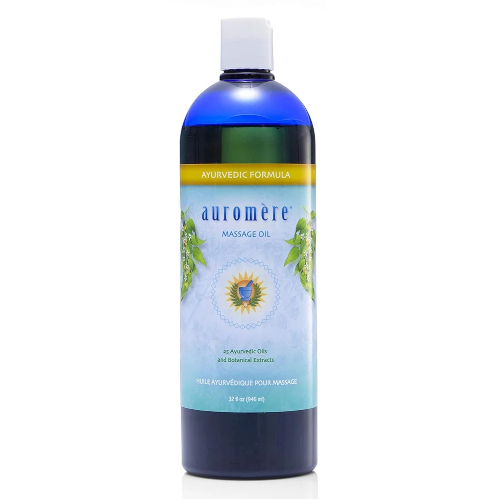 Breathable Auromere Ayurvedic Body Massage Oil Herbal Formula Relaxing and Nourishing Care 32Oz 946ml Optimized