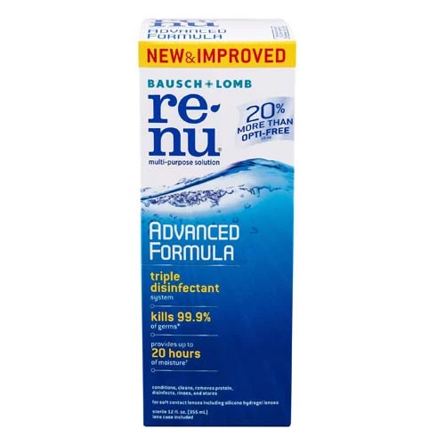 Genuine Renu Multi Purpose Contact Lens Cleaner Solution 12 oz Selected
