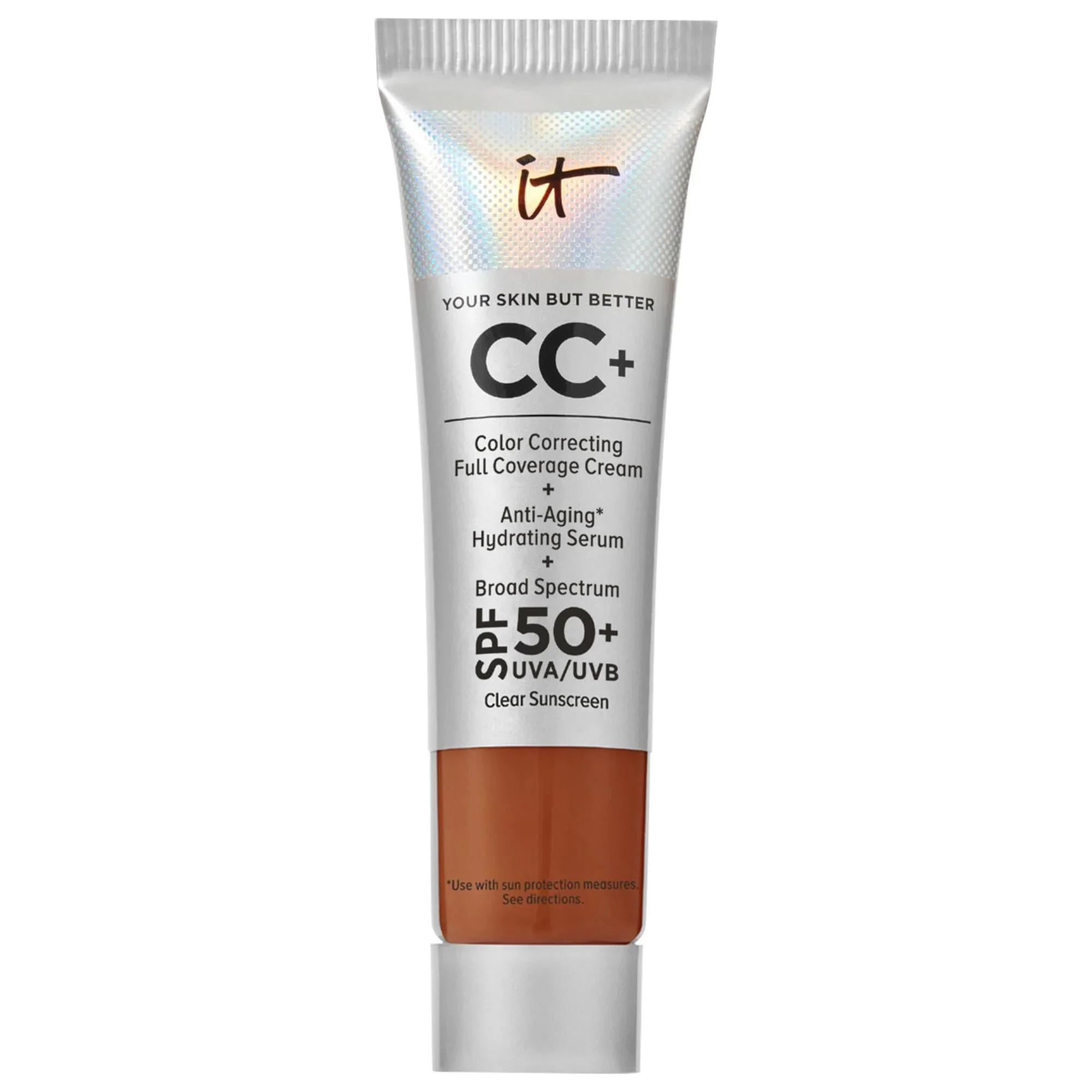 Versatile IT Cosmetics Mini CC Cream Full Coverage Color Correcting Foundation SPF 50 Hydrating Anti-Aging Vegan Cruelty- Makeup High-Quality