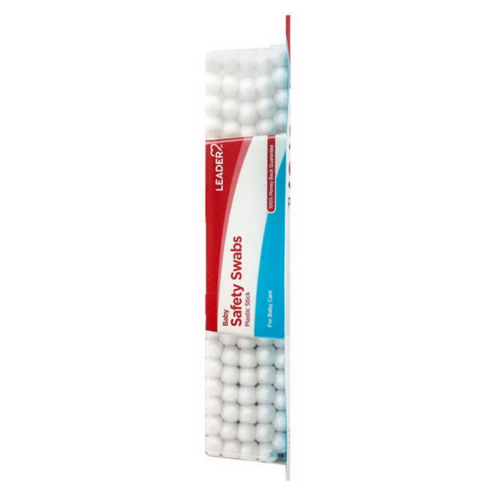 Green Leader Baby Safety Swabs Plastic Stick 100 Ea Authentic