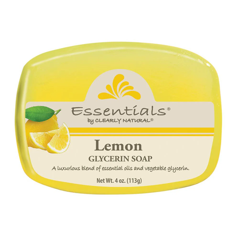 Authentic Clearly Natural Essentials Glycerine Bar Soap Lemon 4 Oz Exclusive