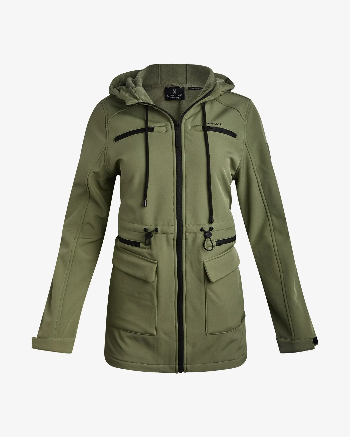 Effective Women's Long Softshell Jacket - Sage User-Friendly
