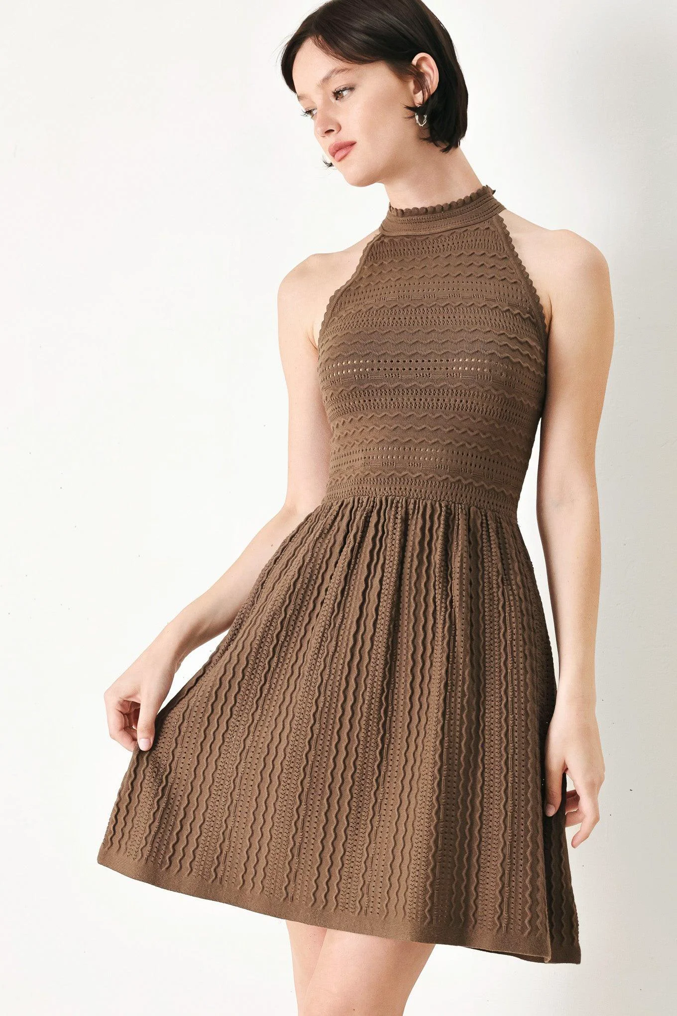 User-Friendly Sweet Latte Sweater Knit Mini Dress Refined