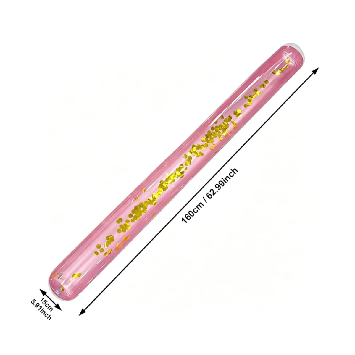 Certified Glitter Clear Inflatable Pool Float Stick Flexible