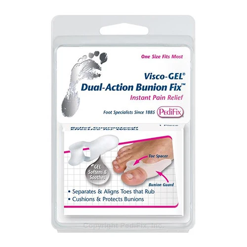 Casual Pedifix-Visco Gel Dual Action Bunion Fix Two Way Comfort - 1 Ea Flexible
