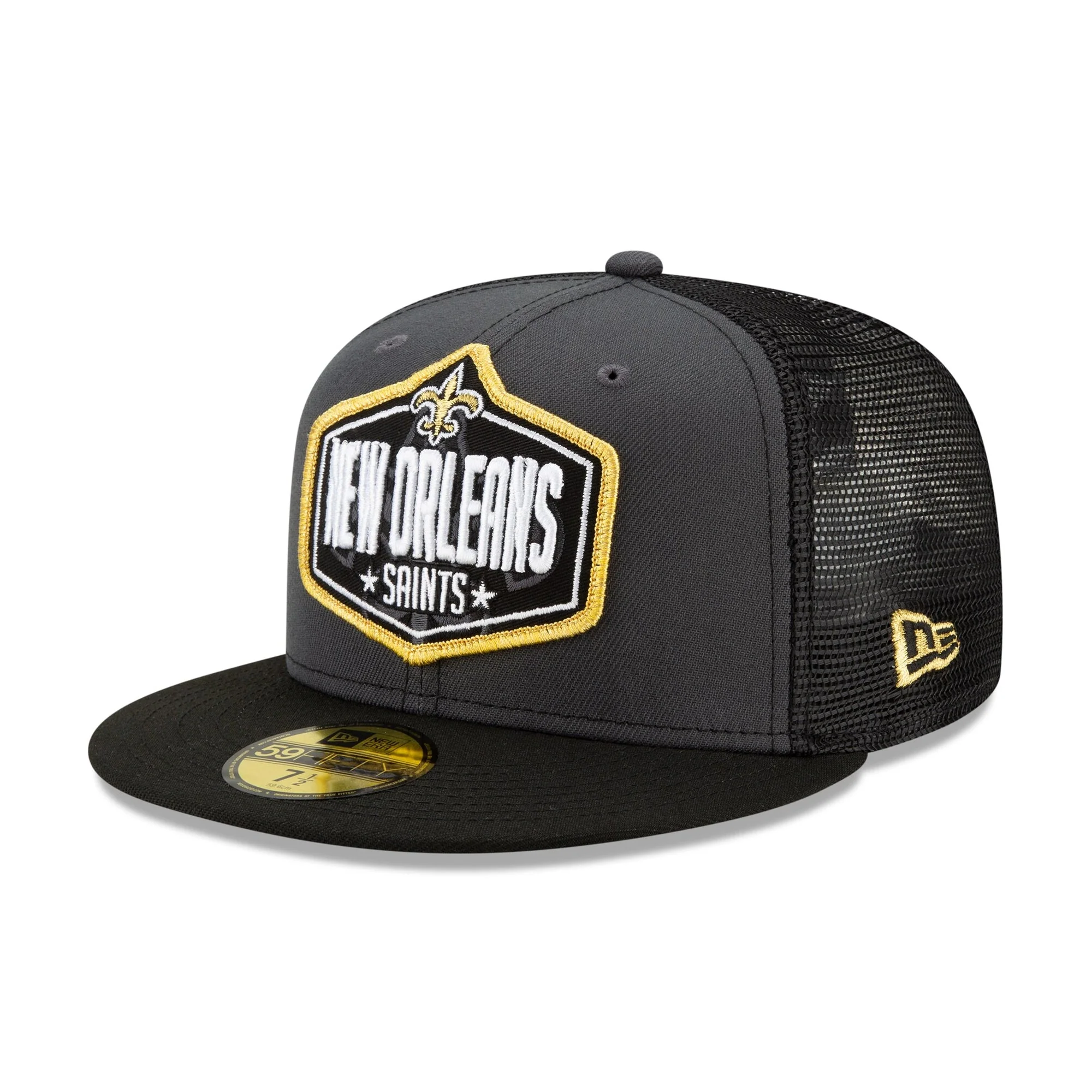 Versatile New Era Men's NFL 2021 Draft 59Fifty Fitted Saints Eco-Friendly