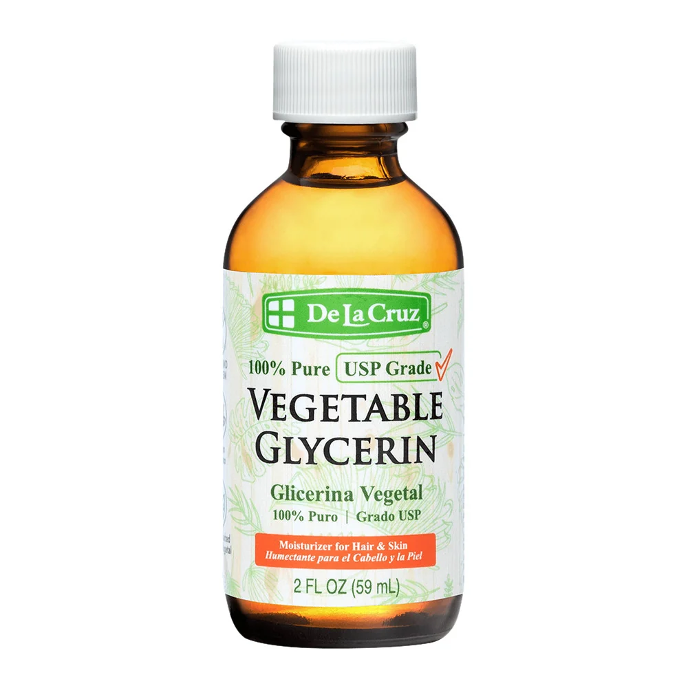 Pure De La Cruz Glycerin Oil For Hair and Skin 2 Oz Effective