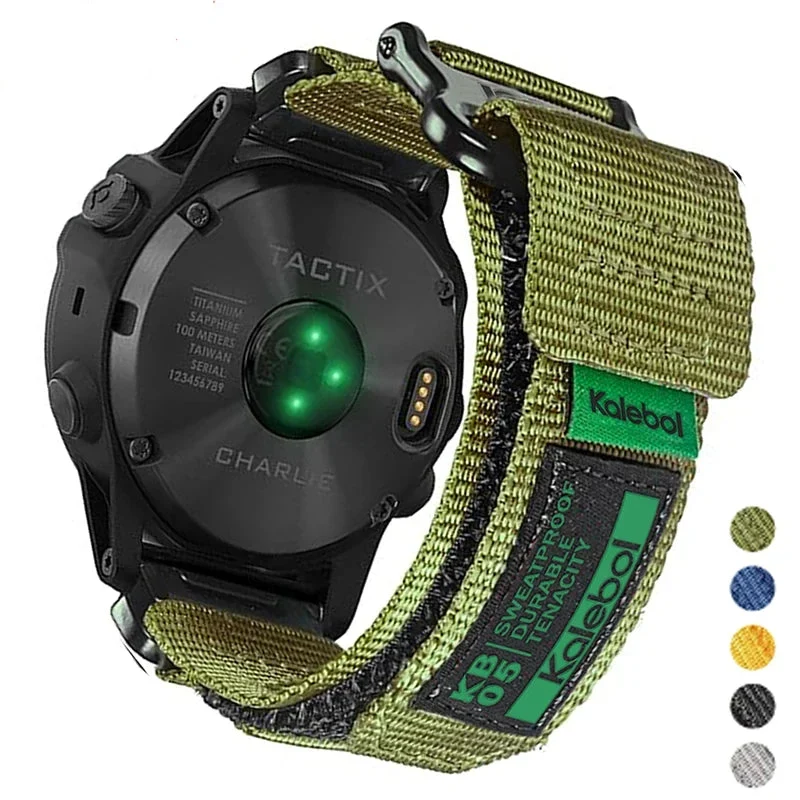 Advanced Garmin Nylon Loop Strap - Breathable Tactical Sports Band Detailed