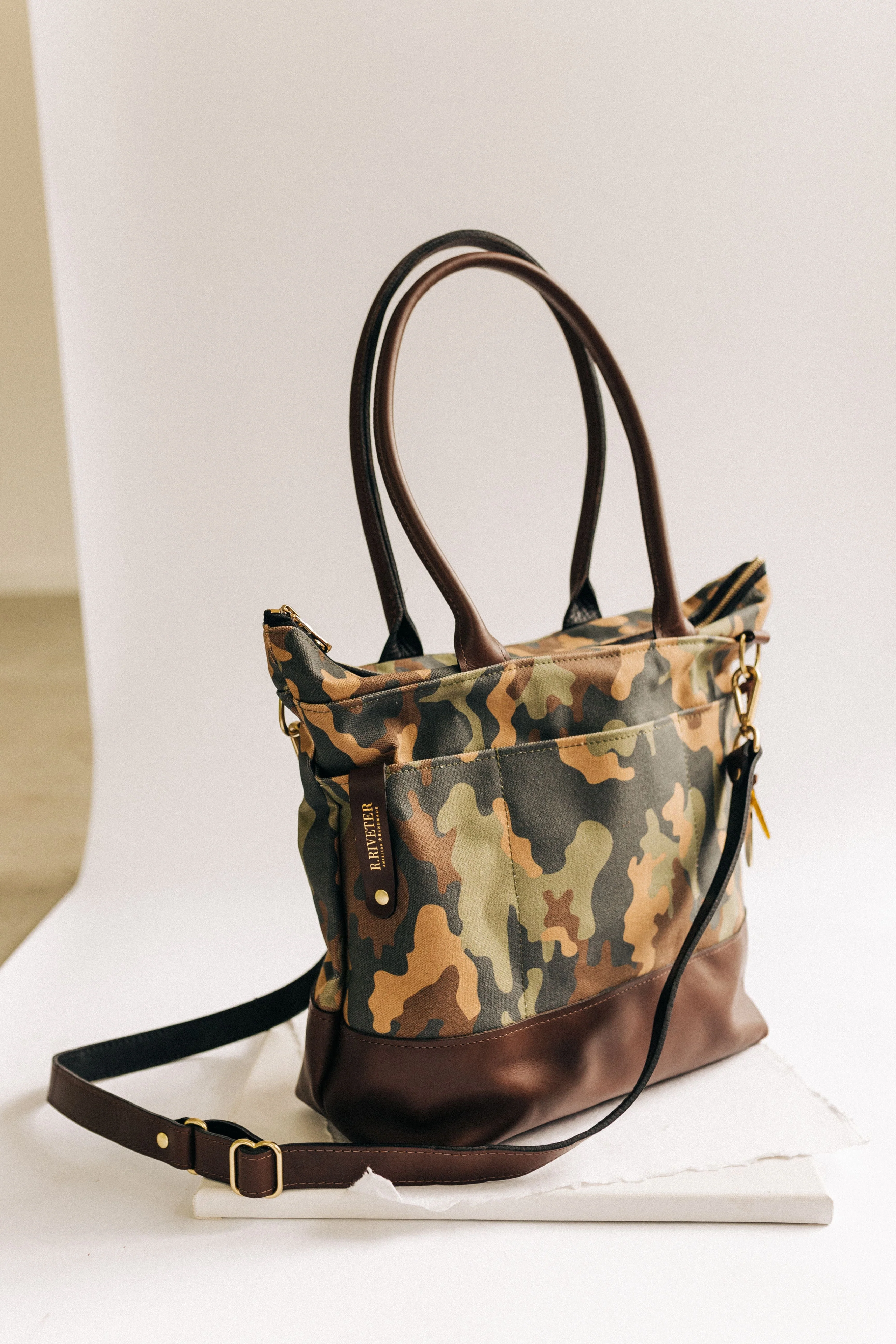 Convenient S D Williams Trailblazer Camo Brown Leather Reusable