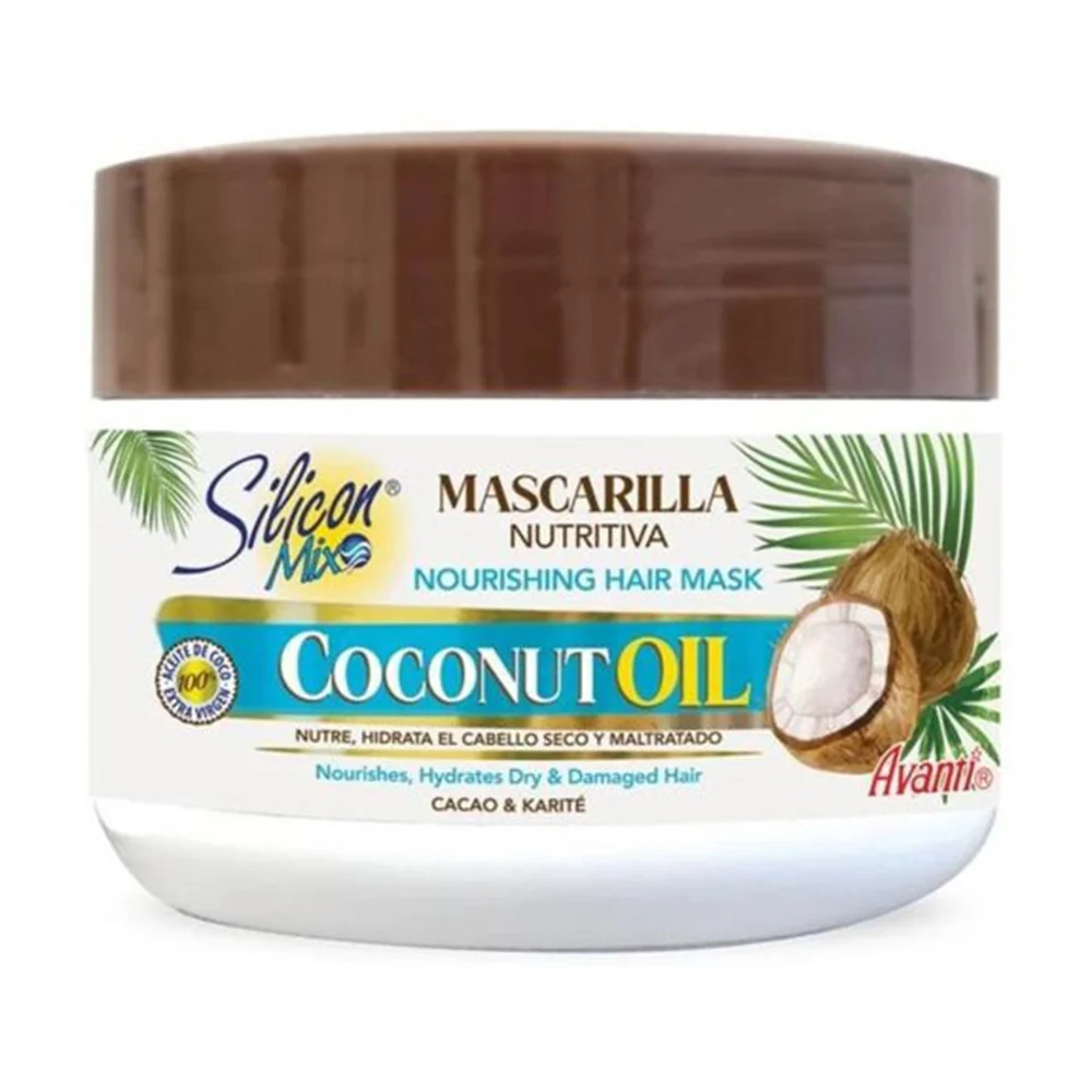 World-Class Silicon Mix Coconut Oil Mascarilla Nutritiva Nourishing Hair Mask 10.5Oz 297g Solid