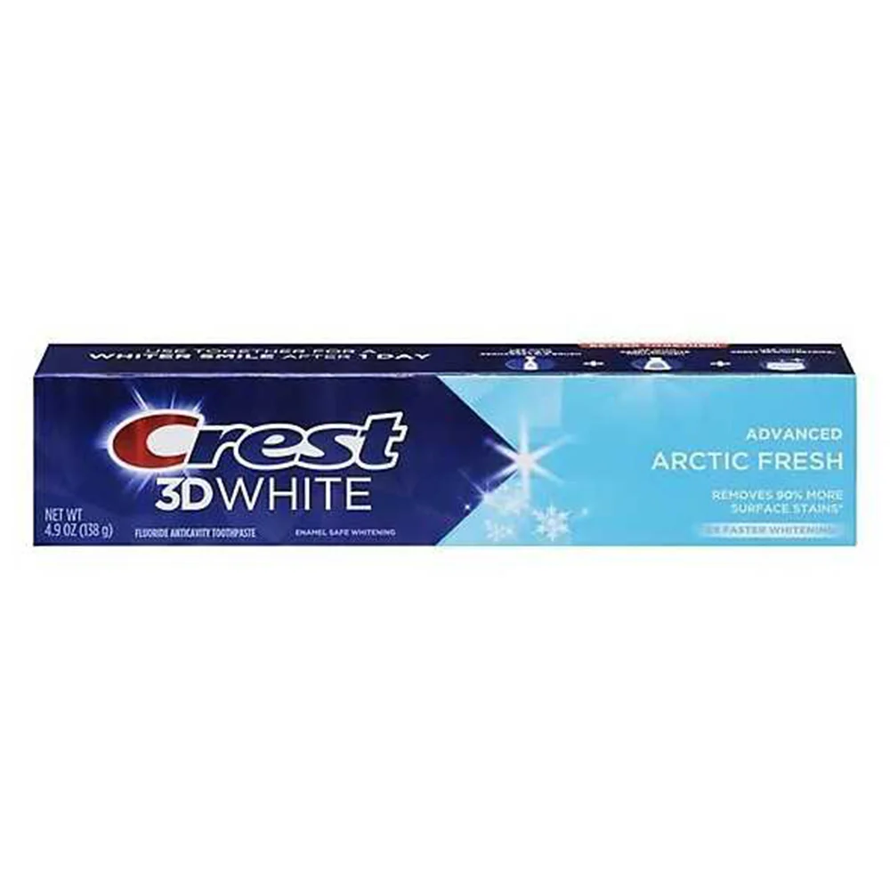 User-Friendly Crest 3D White Advanced Teeth Whitening Toothpaste Arctic Fresh 4.9Oz 138g High-Grade