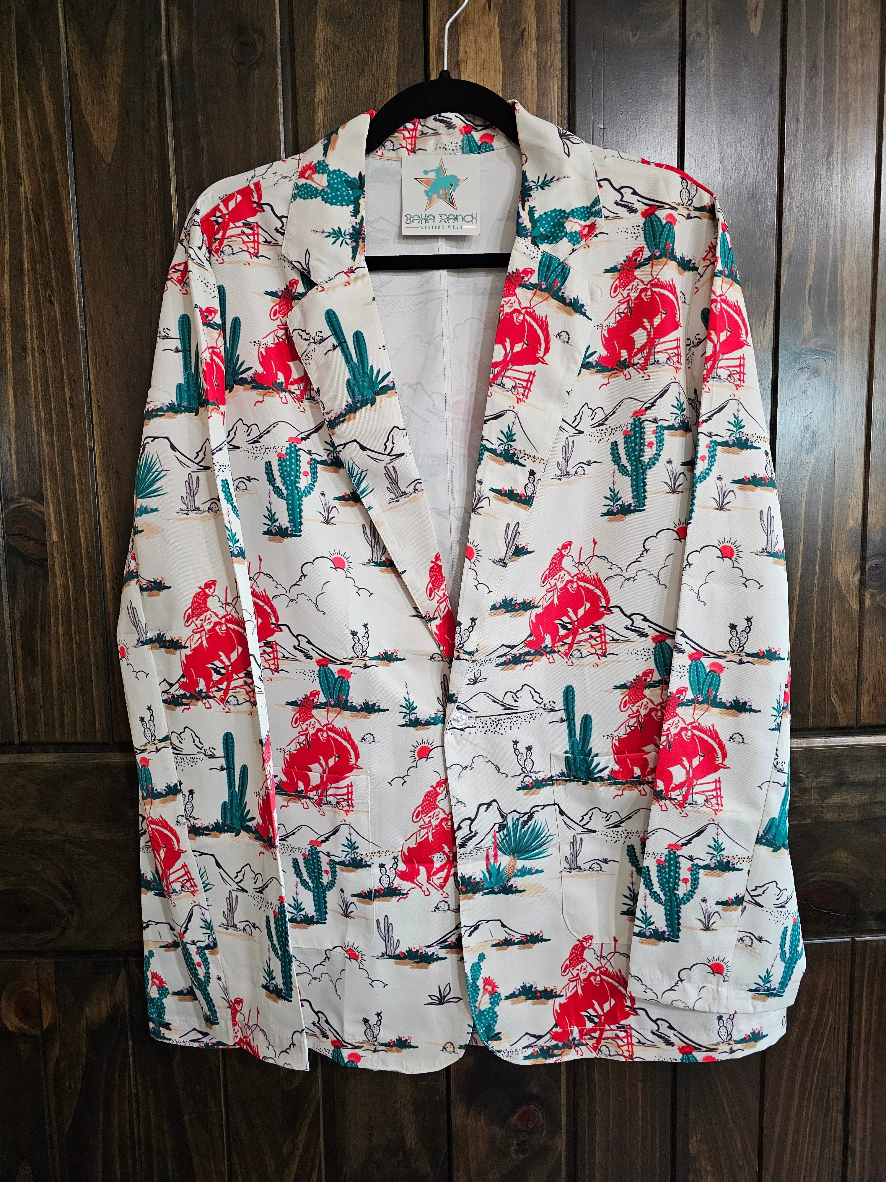 Environmentally Friendly Baha Ranch Desert Rodeo Women's Western Blazer Functional