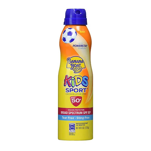 Advanced Banana Boat Kids Sport Sunscreen Lotion Spray SPF 50 6 Oz Detailed