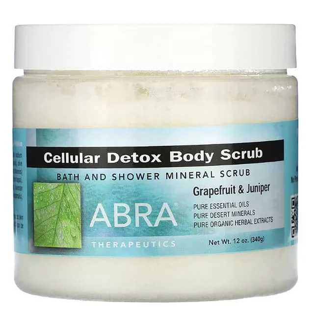 Artisan Abra Therapeutics Cellular Detox Bath And Shower Mineral Body Scrub - 10 Oz Certified