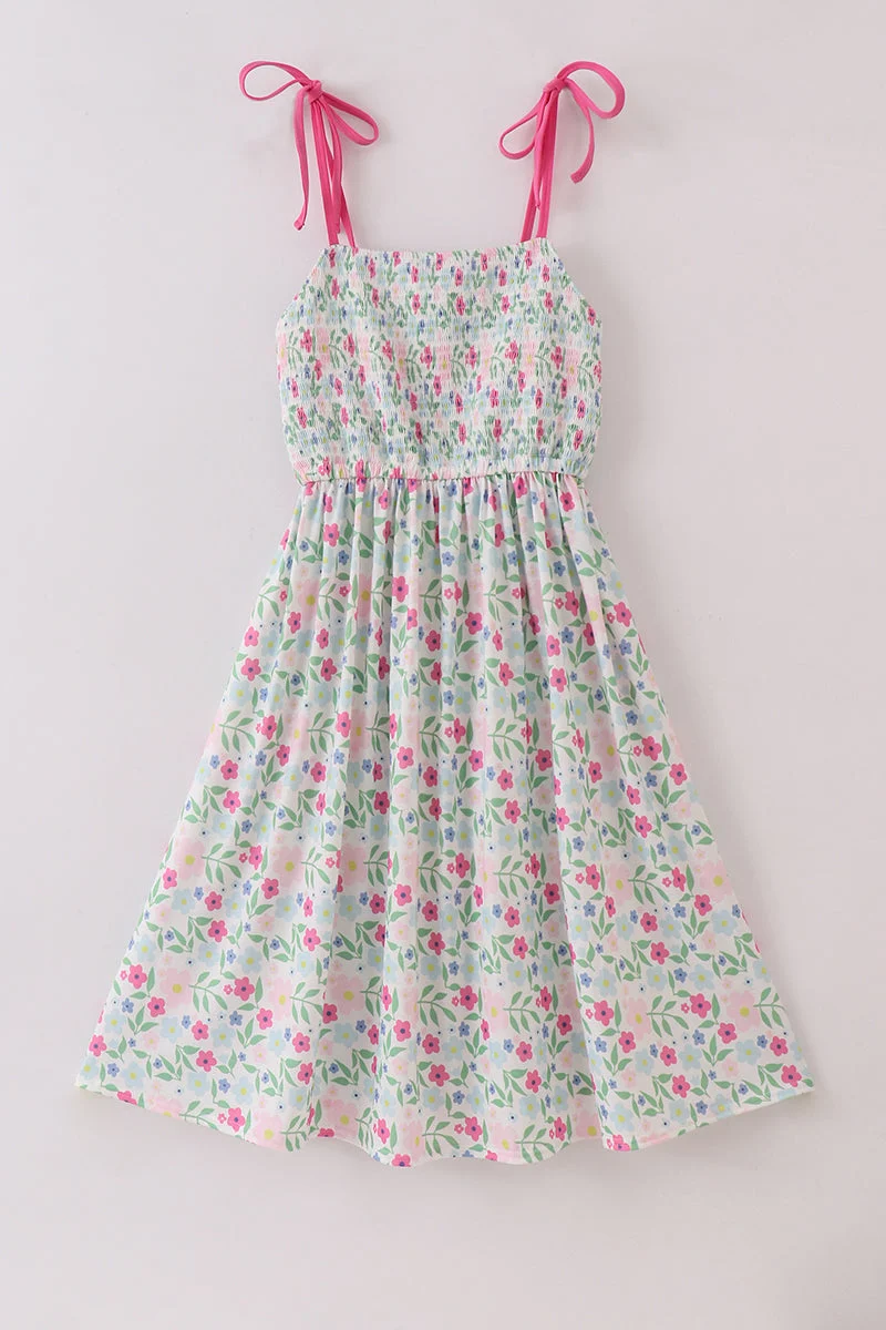 Trendy Meadow delight smocked mom dress Environmentally Friendly