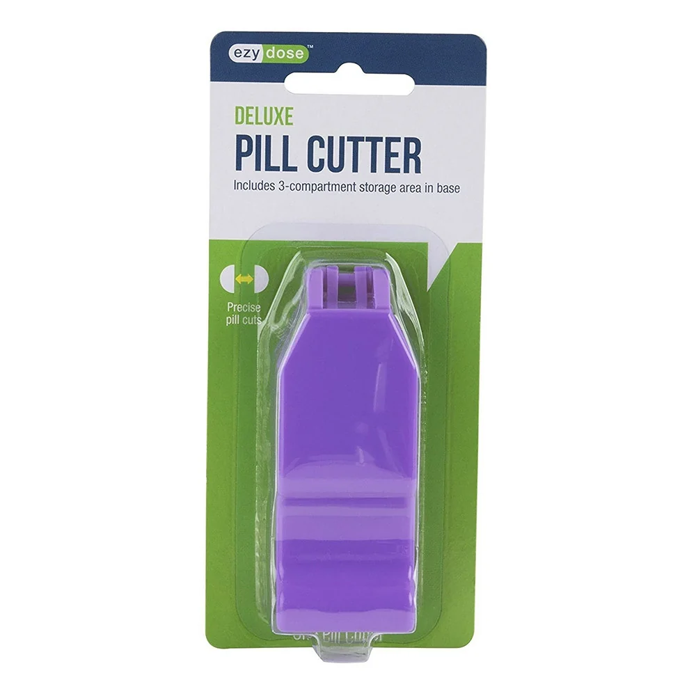 Dependable Ezy Dose Deluxe Tablet Cutter and Pill 3 Storage Compartments 1 Ea Excellent