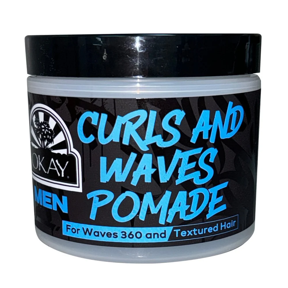 Certified Okay Mens Curls and Waves Pomade Paraben 4Oz 118ml Responsible