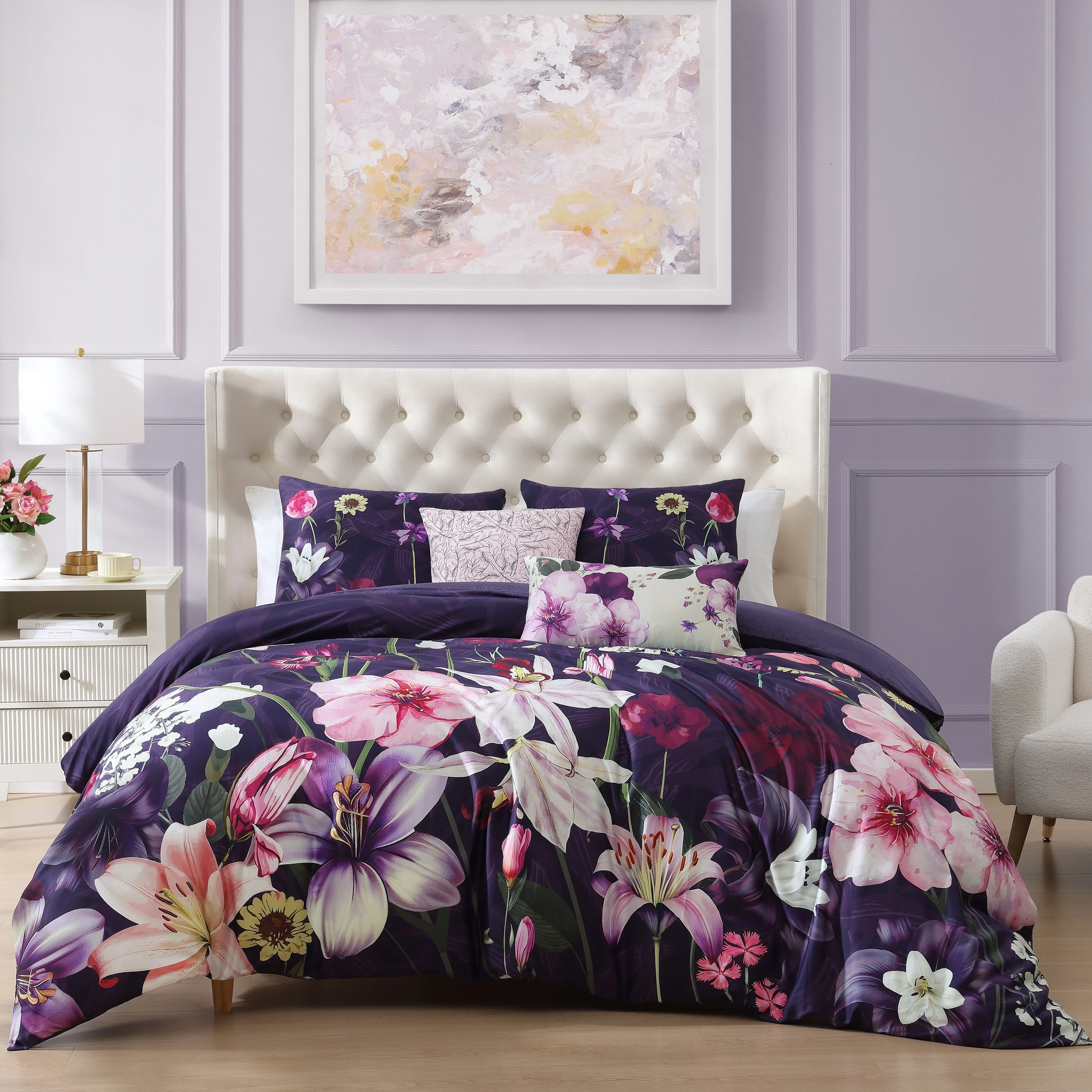 Superior Bebejan Morning Glory 5 Piece Reversible Comforter Set Exclusive