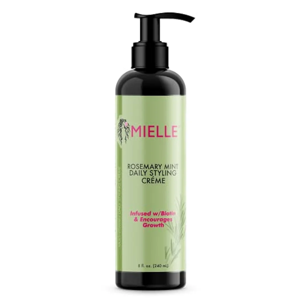 Durable Mielle Rosemary Mint Daily Styling CrA me Lightweight Hold and Frizz Protection for Textured Hair 8Oz 240ml Healthy