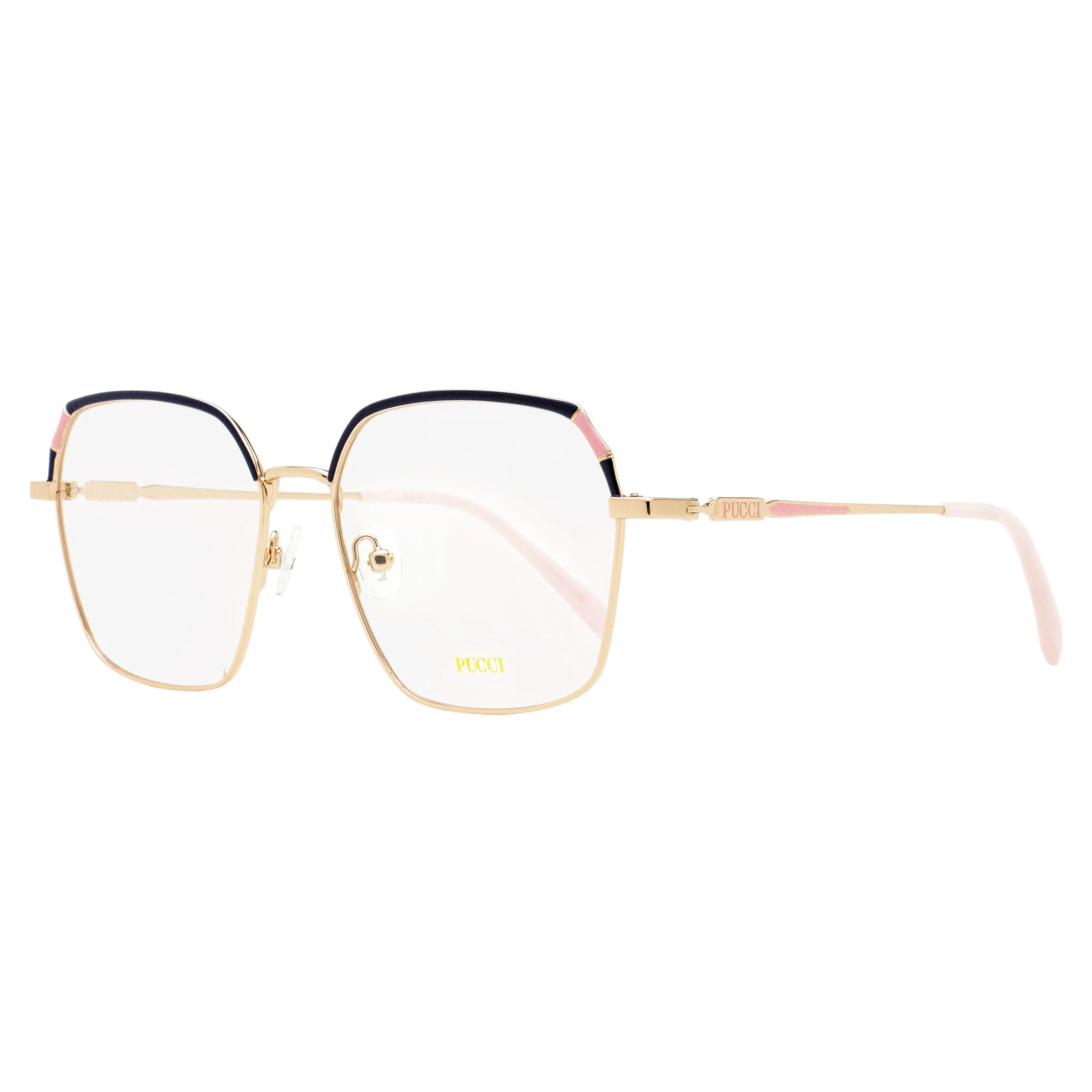 Convenient Emilio Pucci Slim Square Eyeglasses Pure