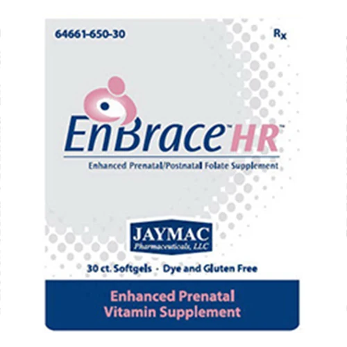 Advanced Enbrace HR Enhanced Prenatal Postnatal Folate Vitamin Supplement Soft Gels - 30 ea Official