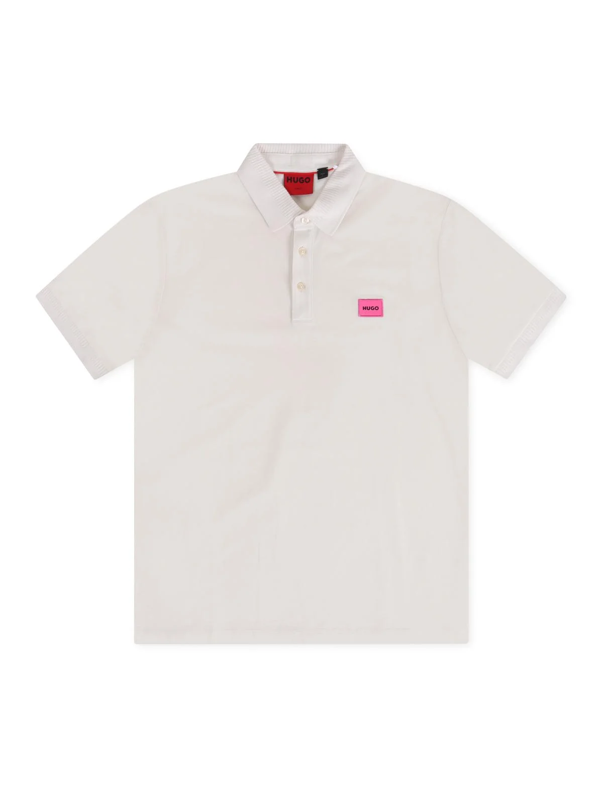 Casual Hugo Dereso Polo - Cream Relaxed