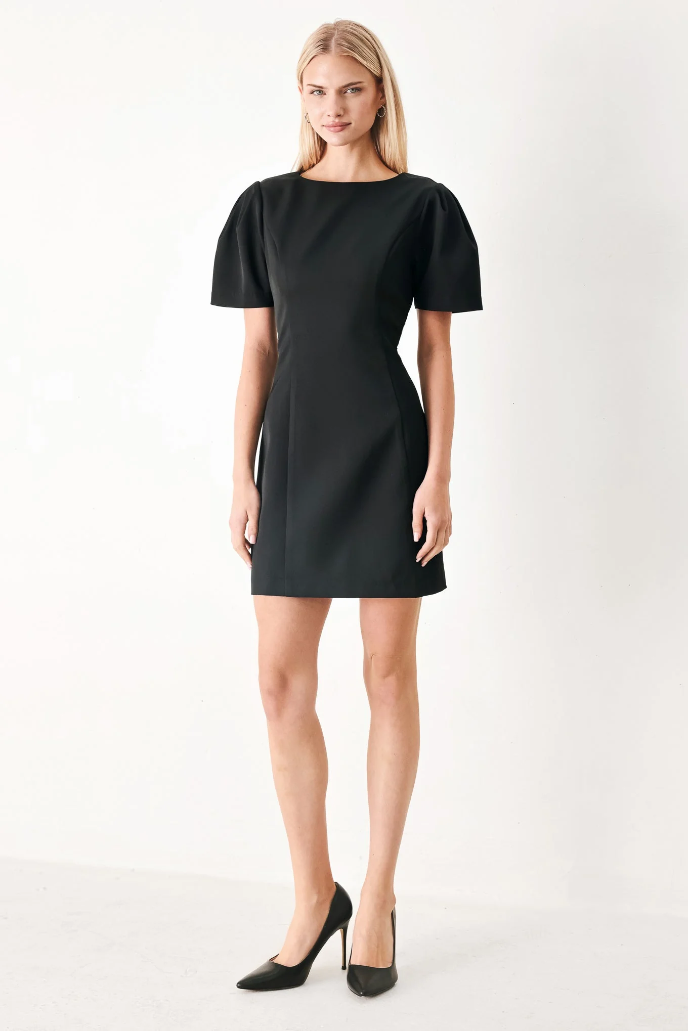 Certified Black Midnight Woven Mini Dress Easy-to-Use