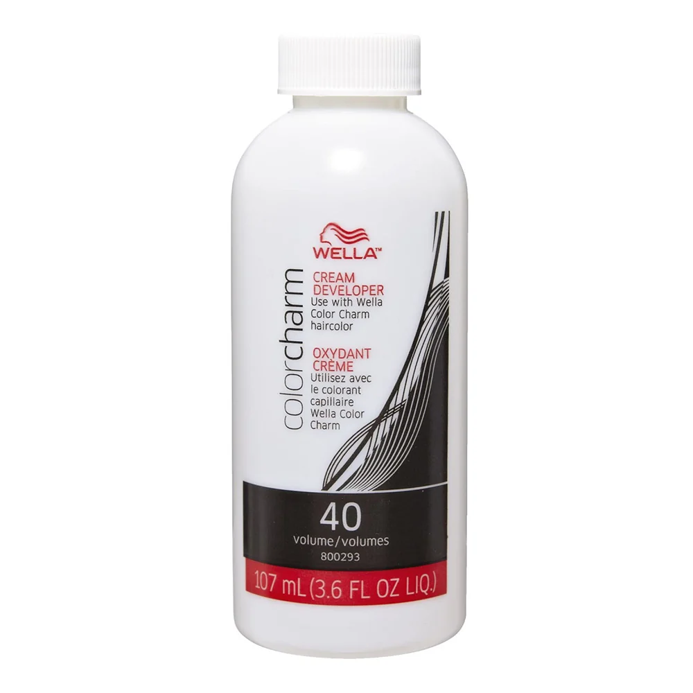 Carefully Designed Wella ColorCharm Cream Developer 40 Volume for Maximum Lightening and Hair Color Activation 3.6Oz 107ml Classic