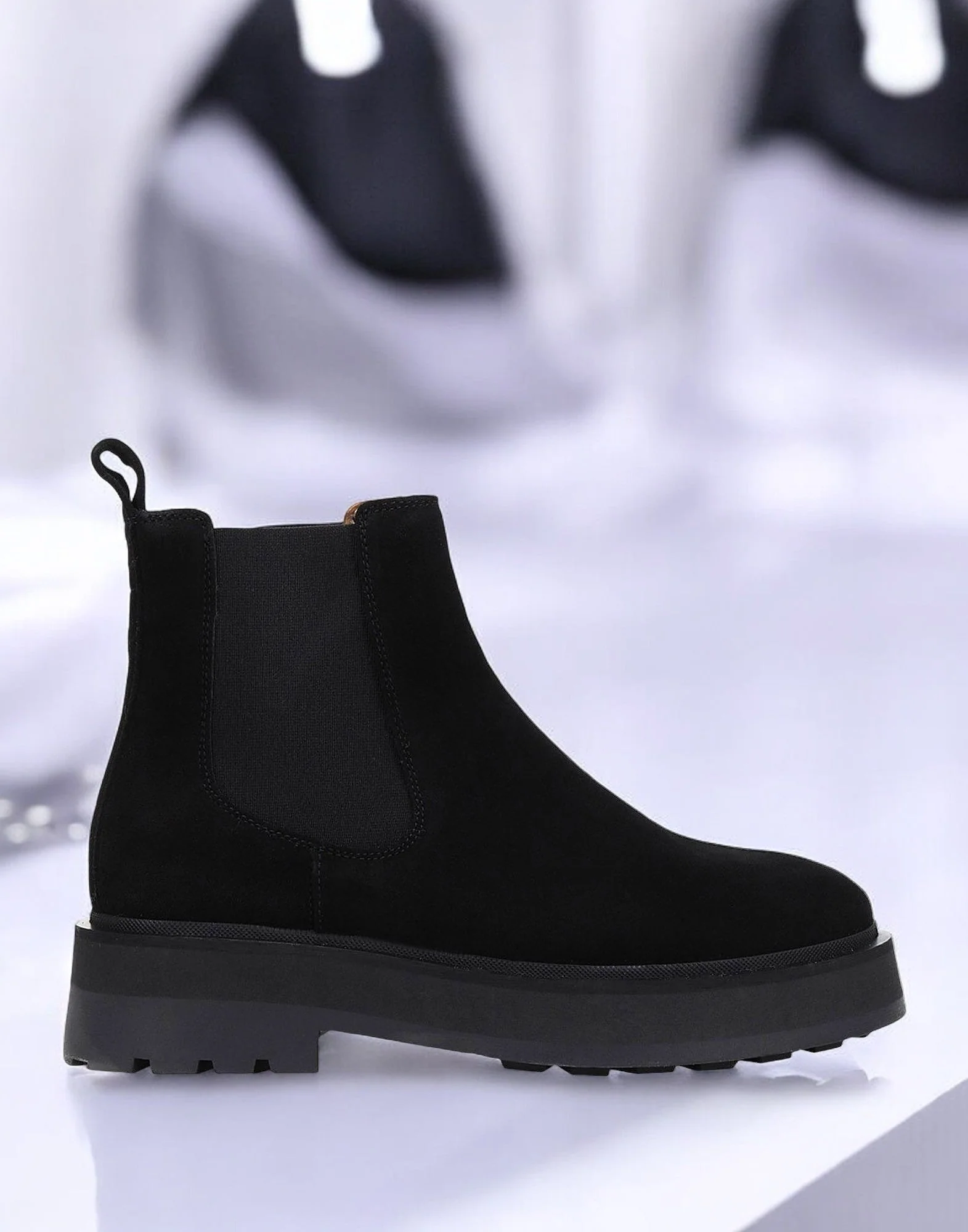 Outstanding Womens Other Stories Chunky Nubuck Chelsea Boots Authentic
