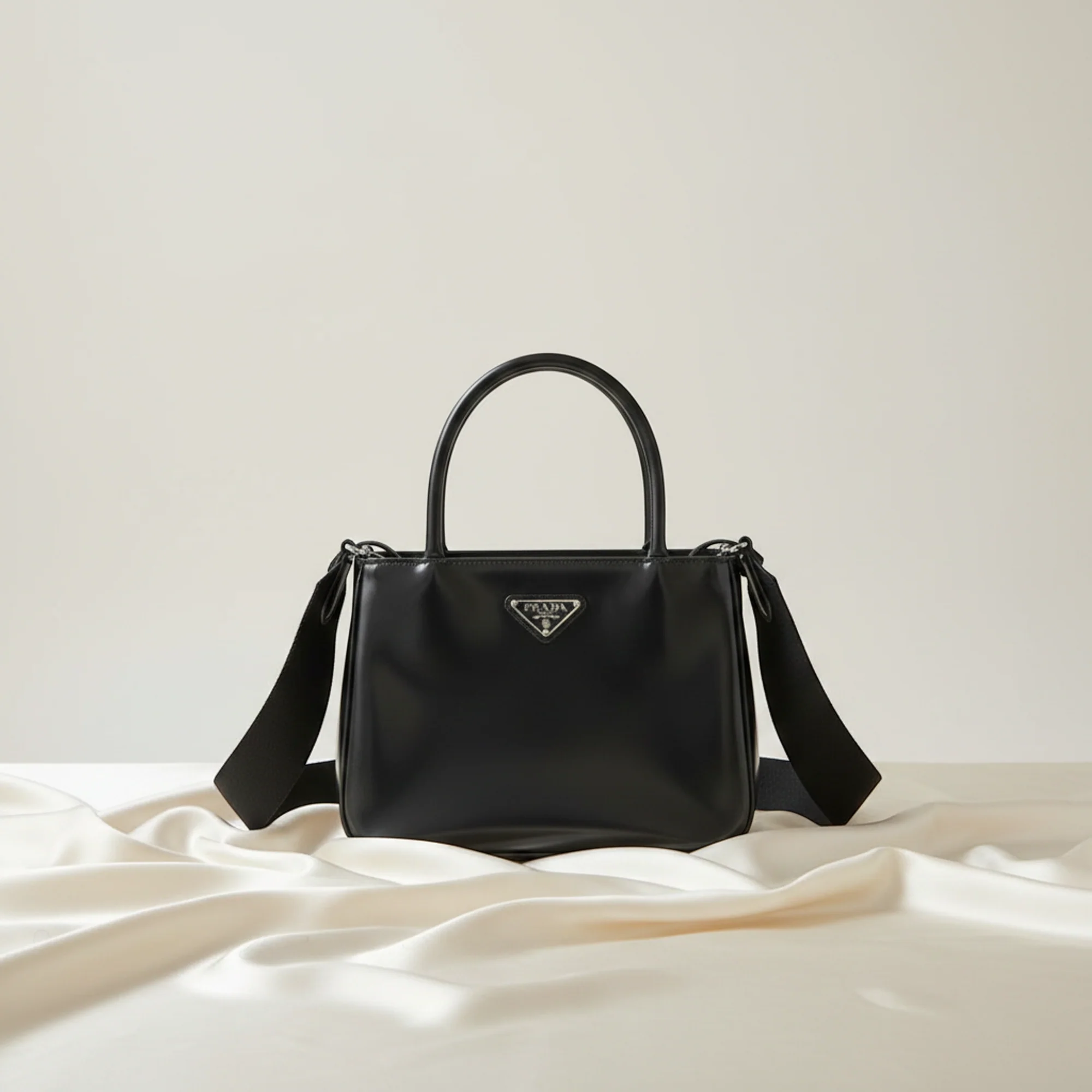 Sustainable Prada Spazzolato · Brushed Leather Elegant