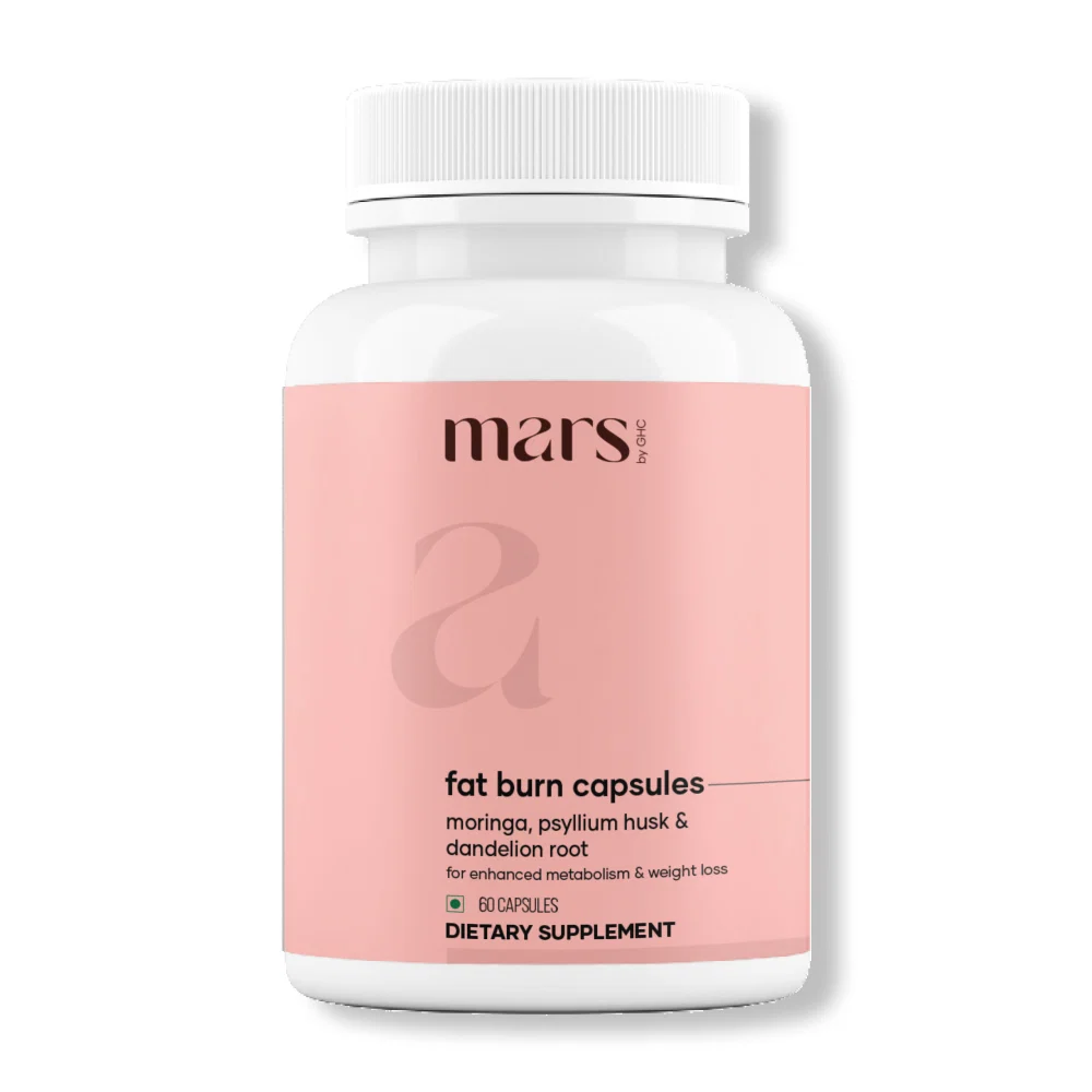 Comfortable Mars BurnIt Capsules Powered With Psyllium Husk Moringa Dandelion Root Lightweight